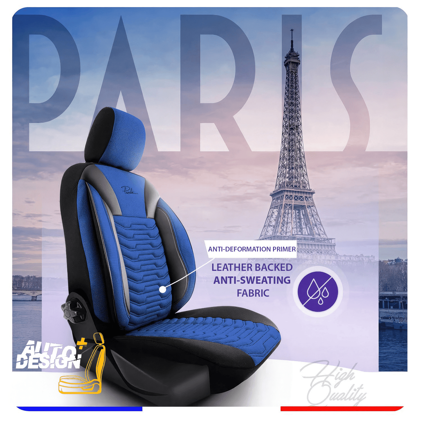 Car Seat Cover Set - Paris Series