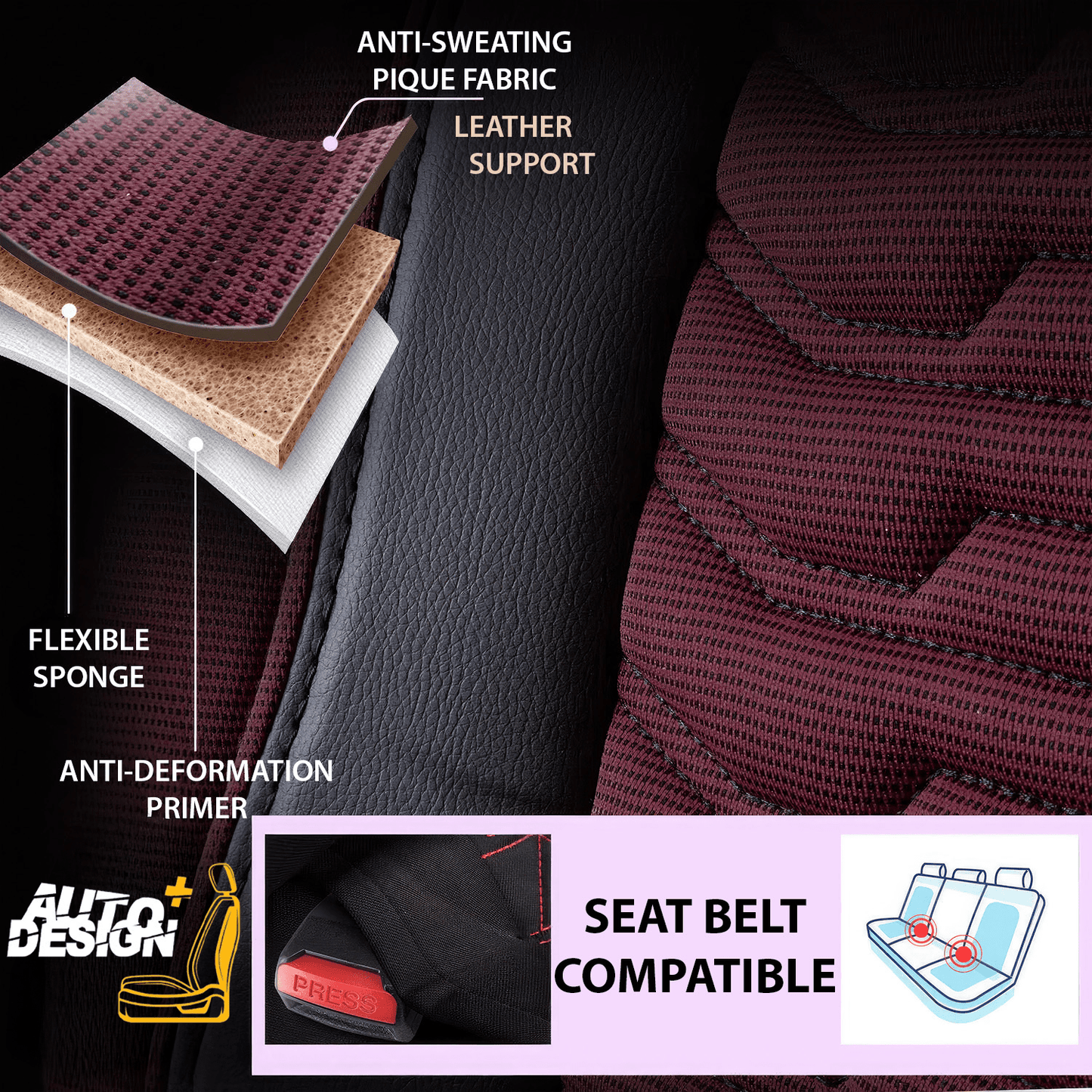 Car Seat Cover Set - Paris Series