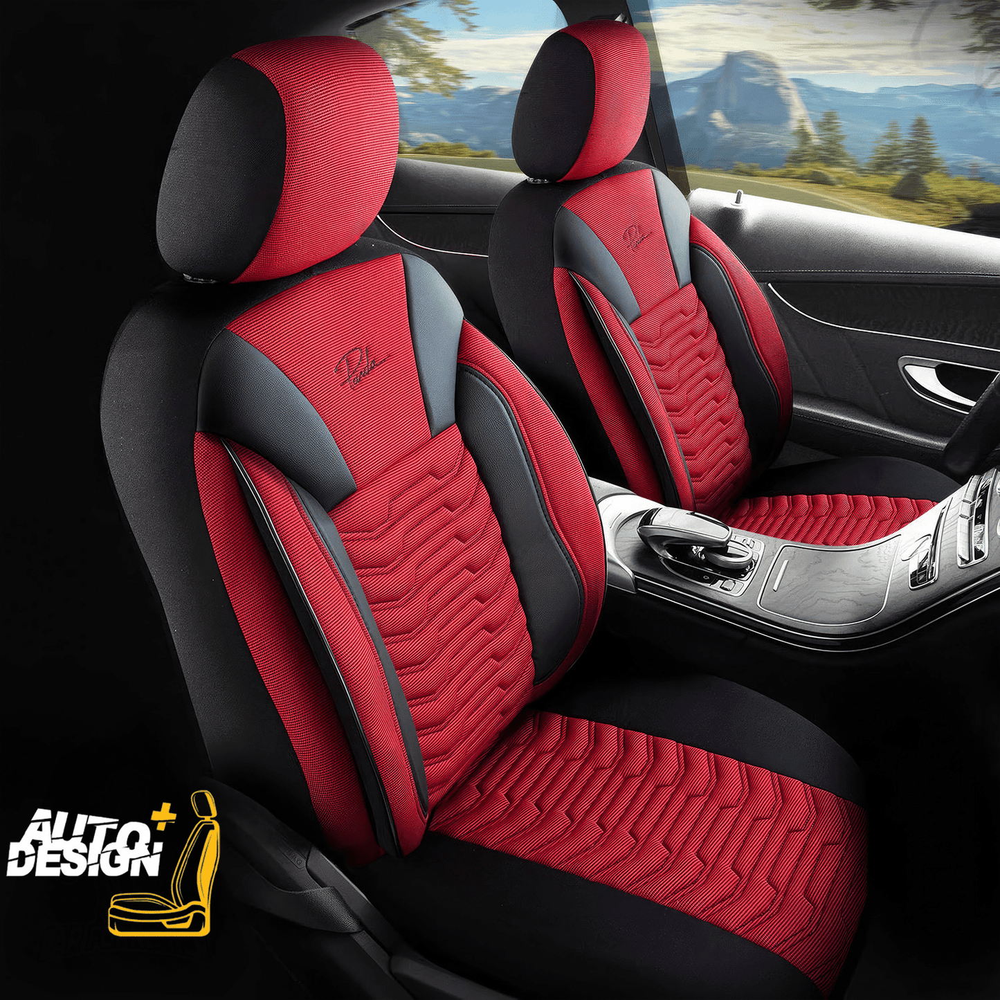 Car Seat Cover Set - Paris Series