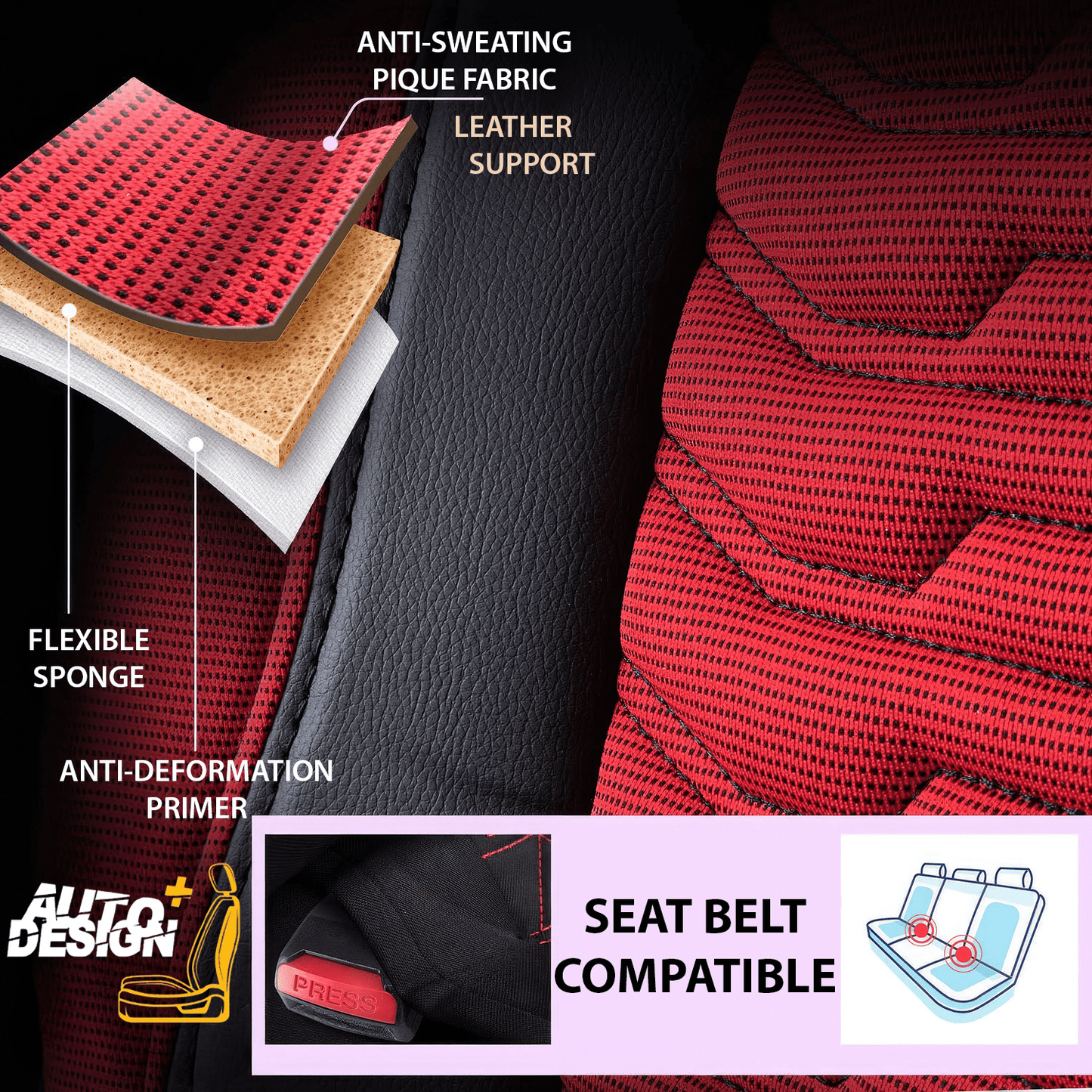 Car Seat Cover Set - Paris Series
