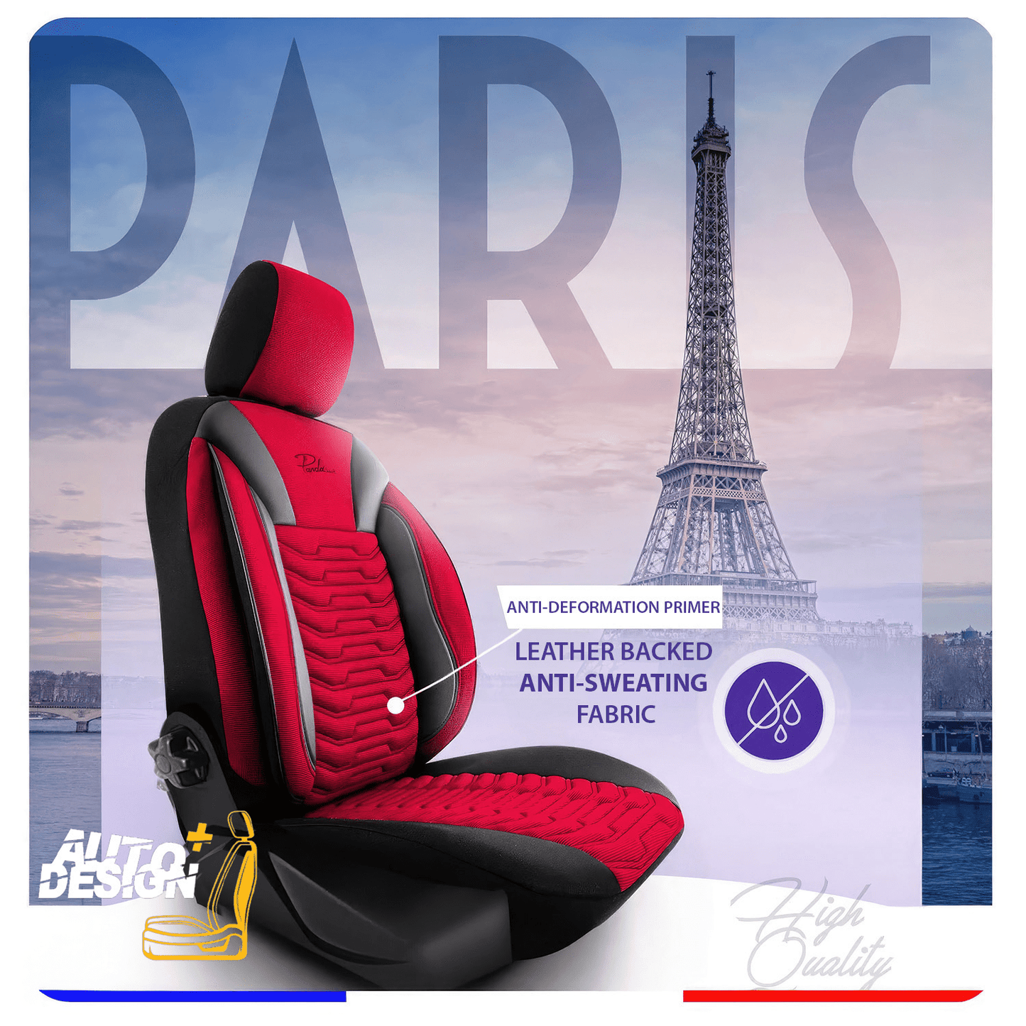 Car Seat Cover Set - Paris Series