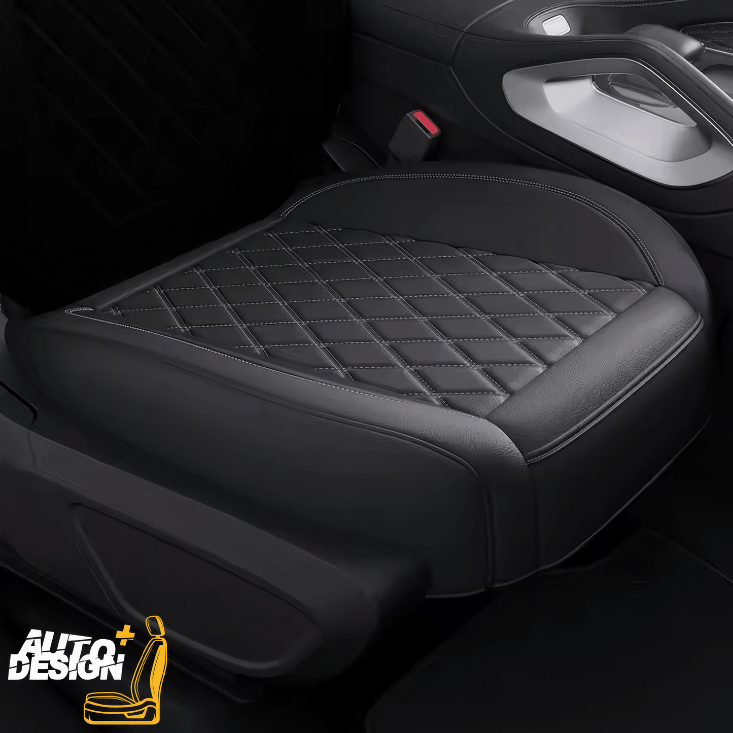 Car Seat Protector Set - Striped Nappa Leather