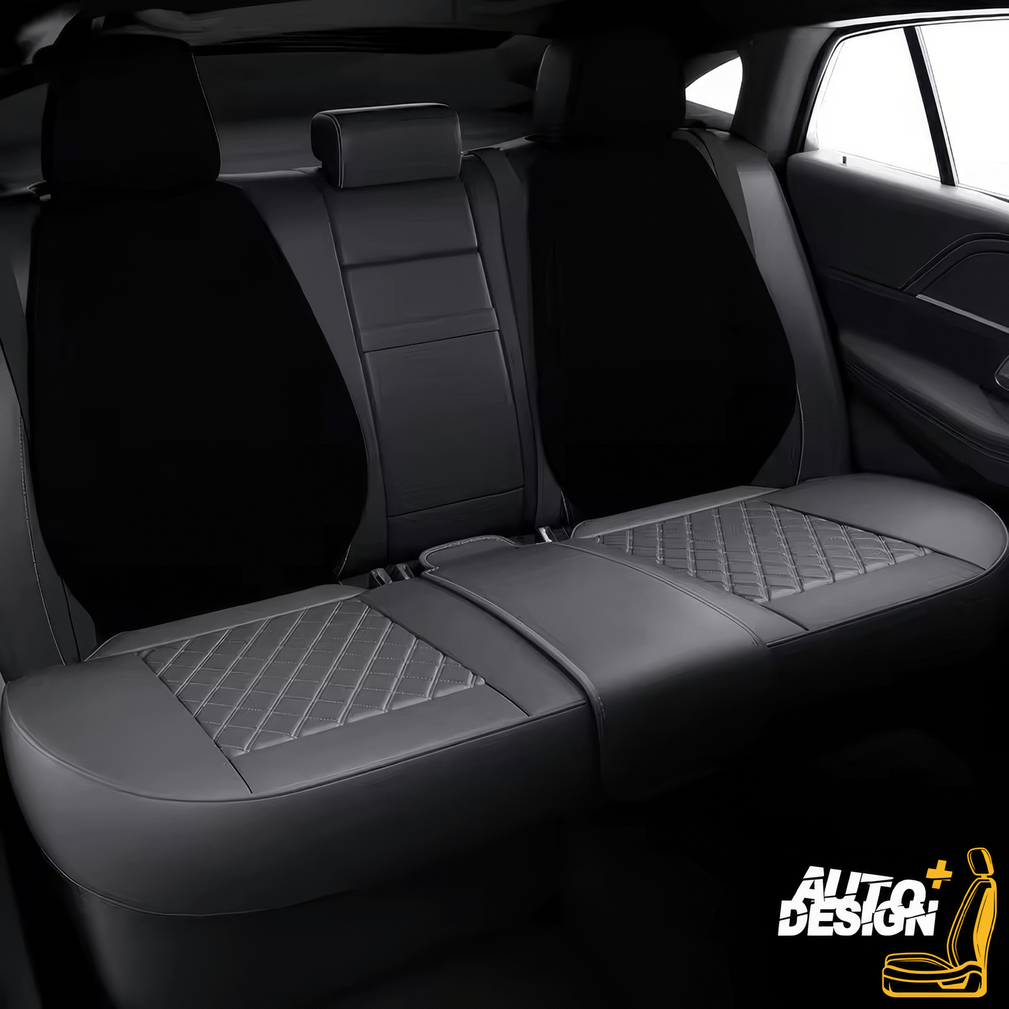 Car Seat Protector Set - Striped Nappa Leather