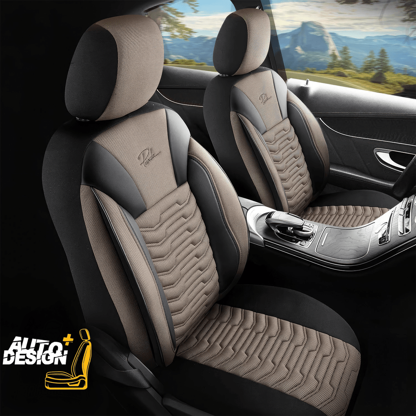 Car Seat Cover Set - Paris Series