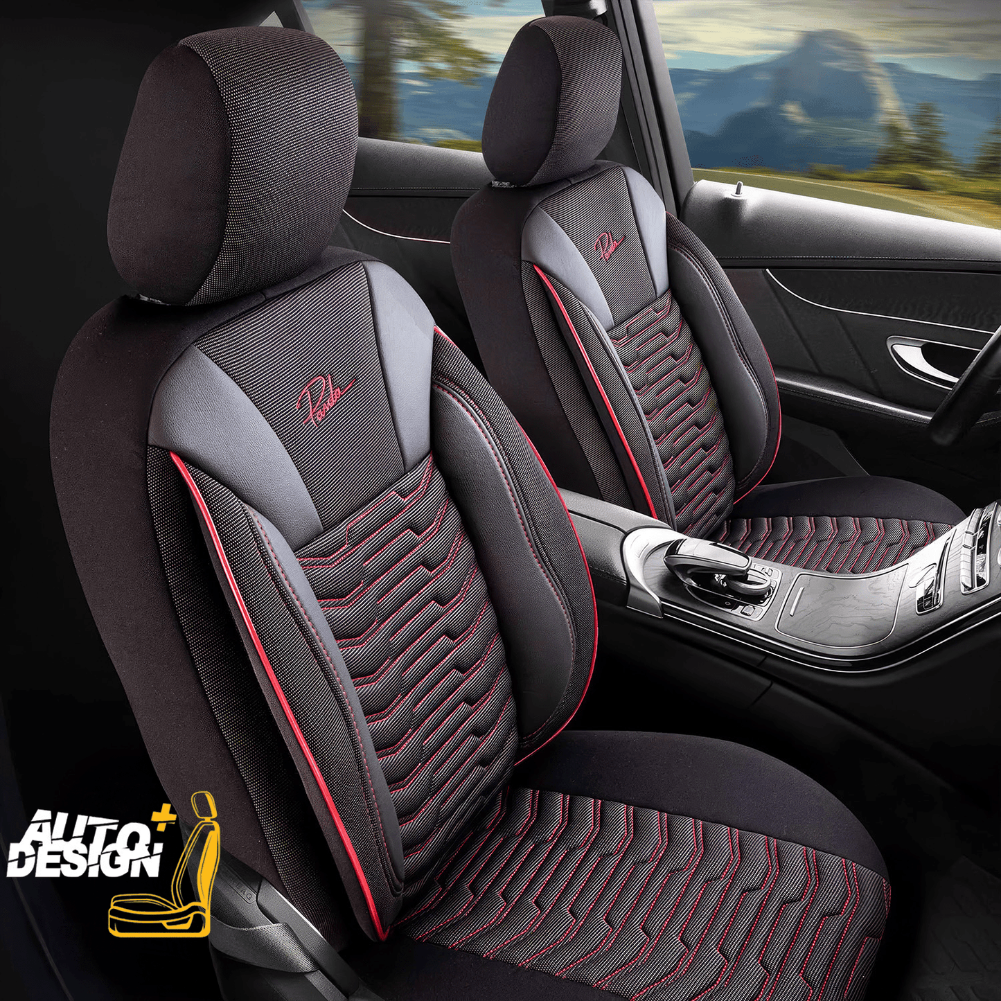 Car Seat Cover Set - Paris Series