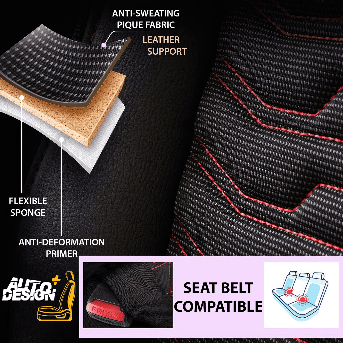 Car Seat Cover Set - Paris Series
