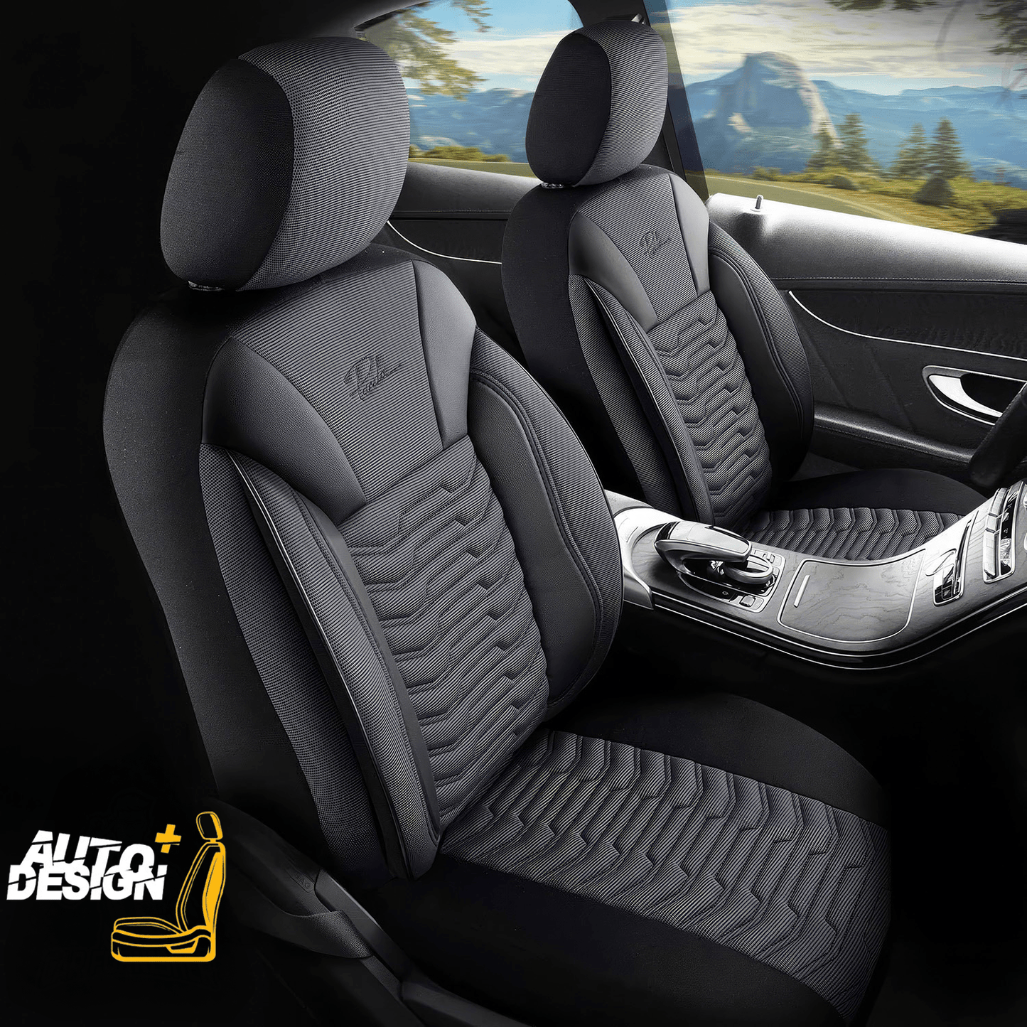 Car Seat Cover Set - Paris Series
