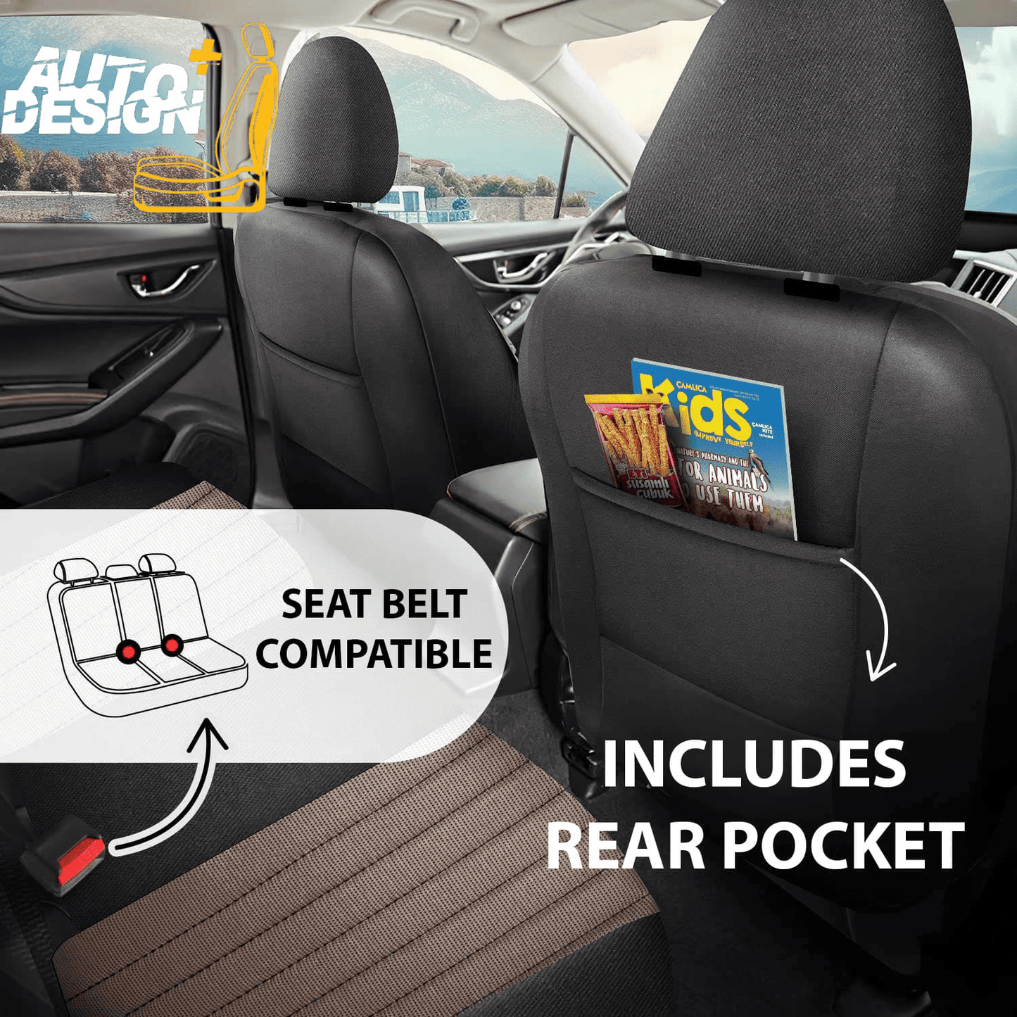 Car Seat Cover Set - Prague Series