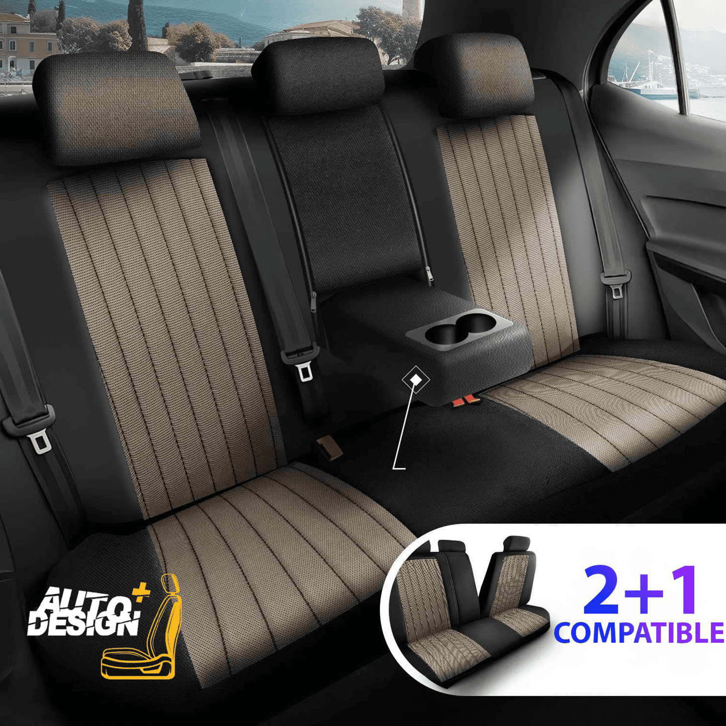Car Seat Cover Set - Prague Series