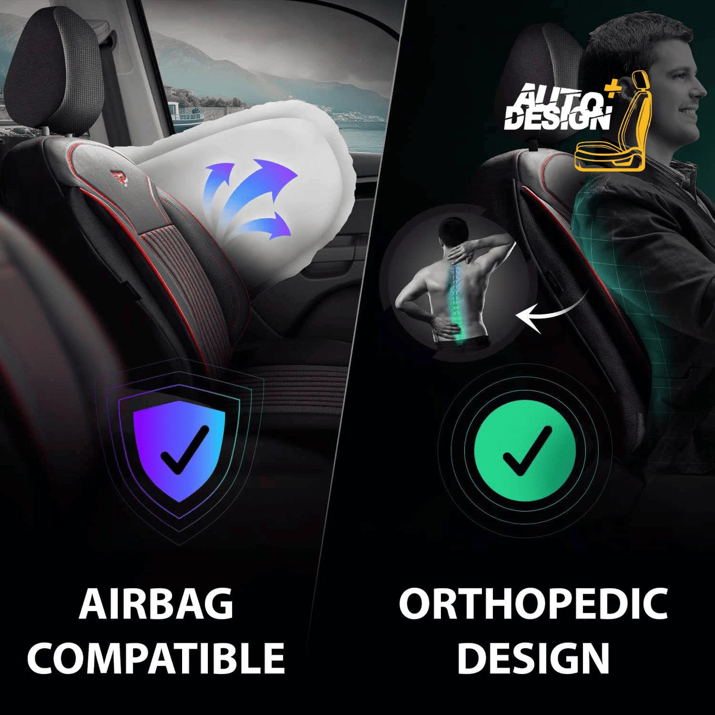 Car Seat Cover Set - Prague Series