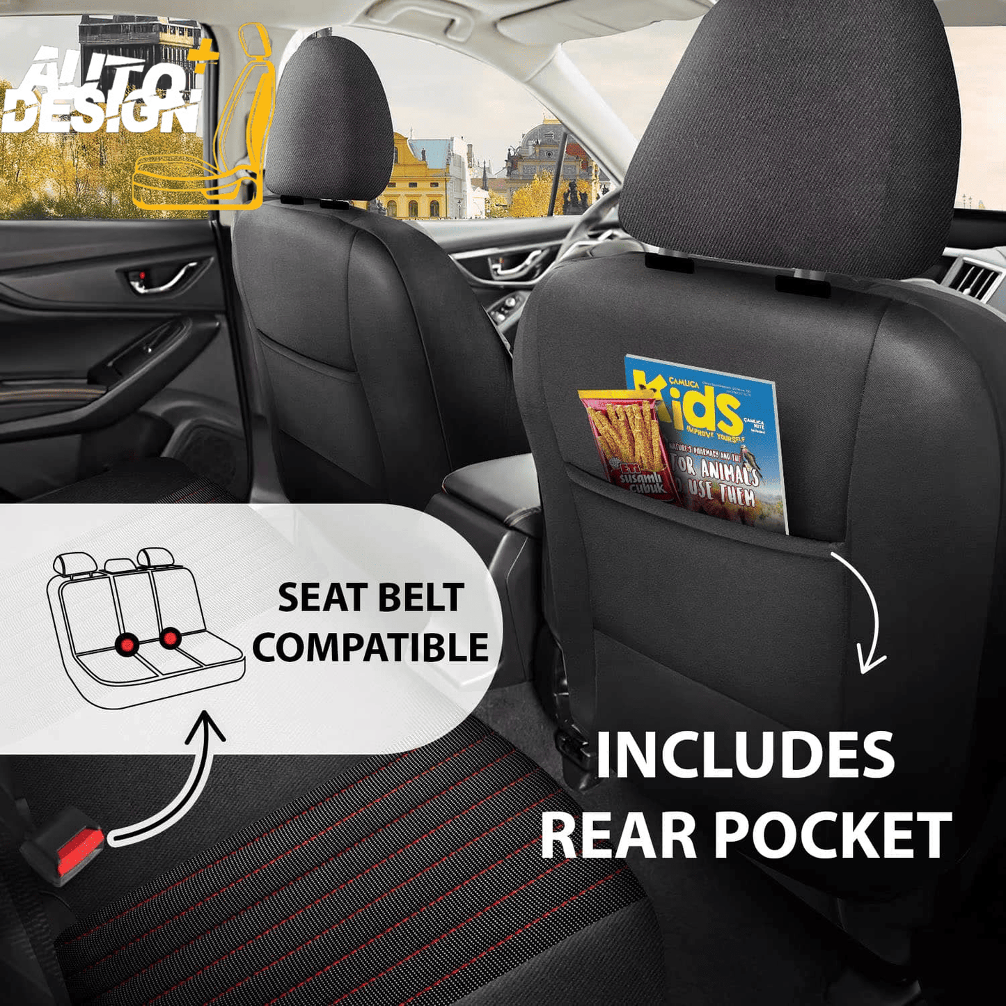 Car Seat Cover Set - Prague Series