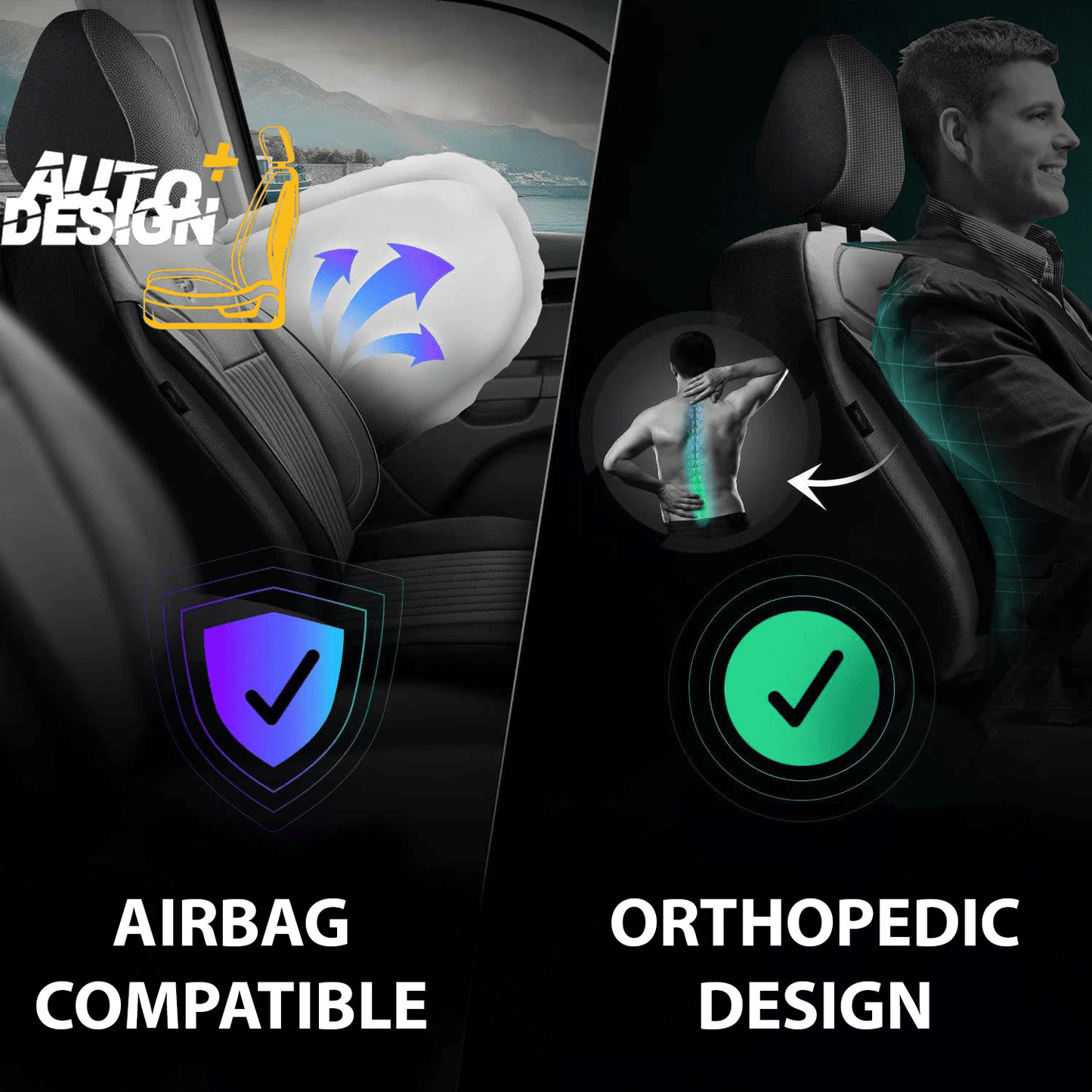 Car Seat Cover Set - Prague Series