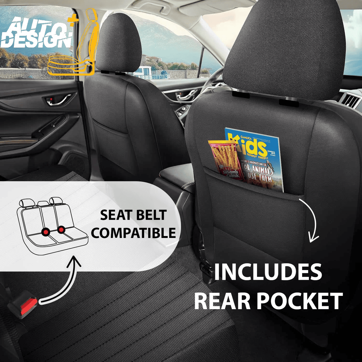 Car Seat Cover Set - Prague Series