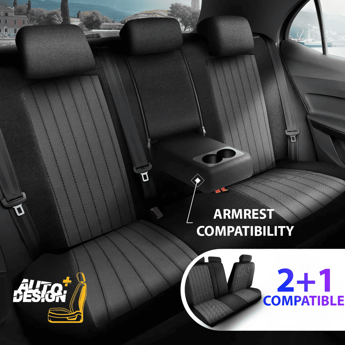 Car Seat Cover Set - Prague Series