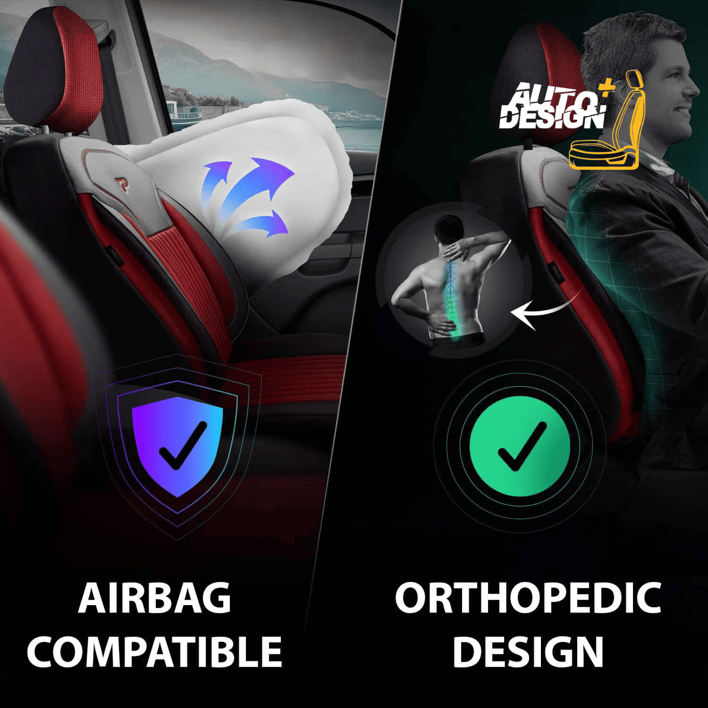 Car Seat Cover Set - Prague Series