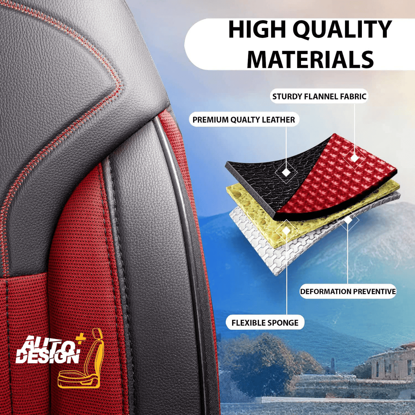 Car Seat Cover Set - Prague Series