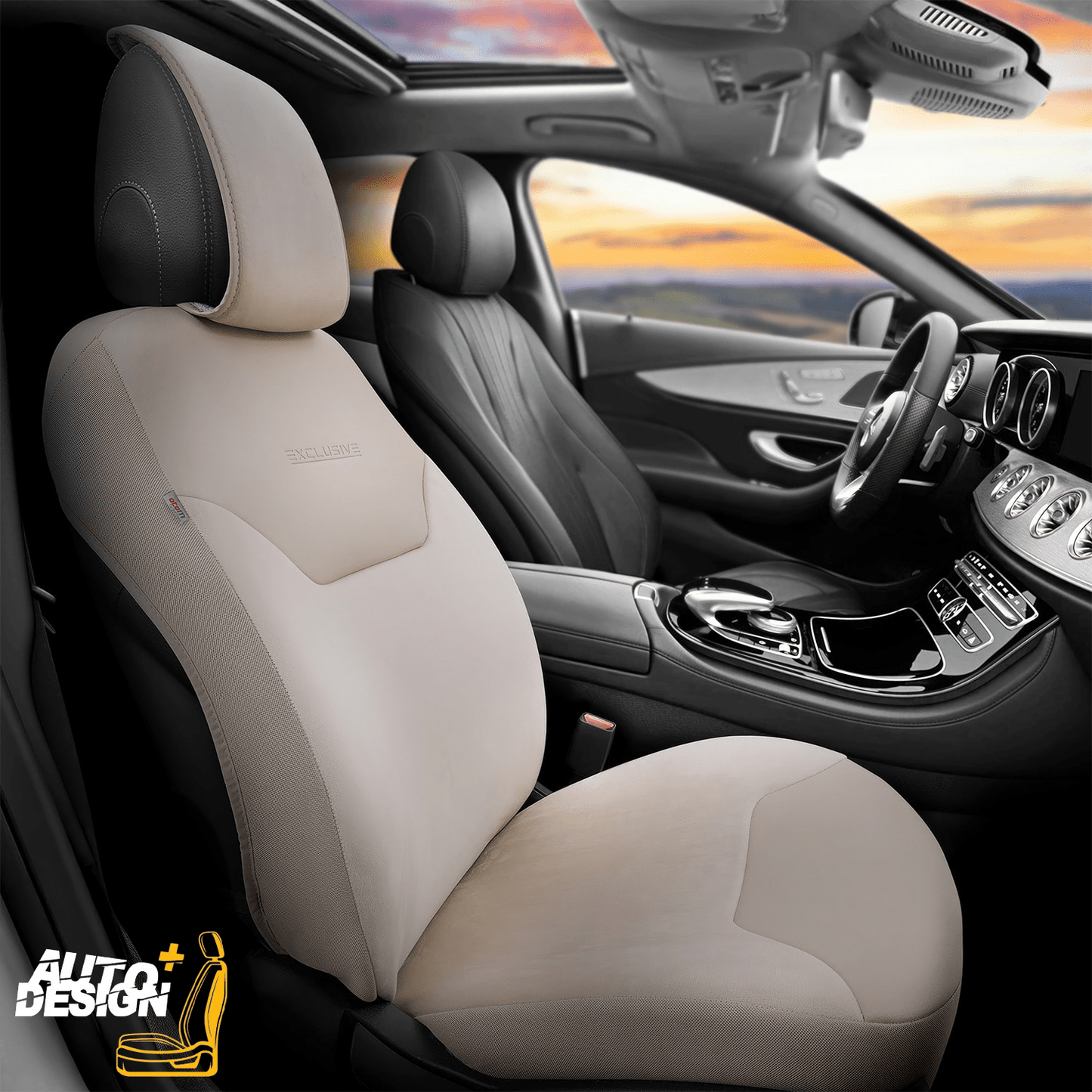Car Seat Protector Set - Exclusive Linen Series