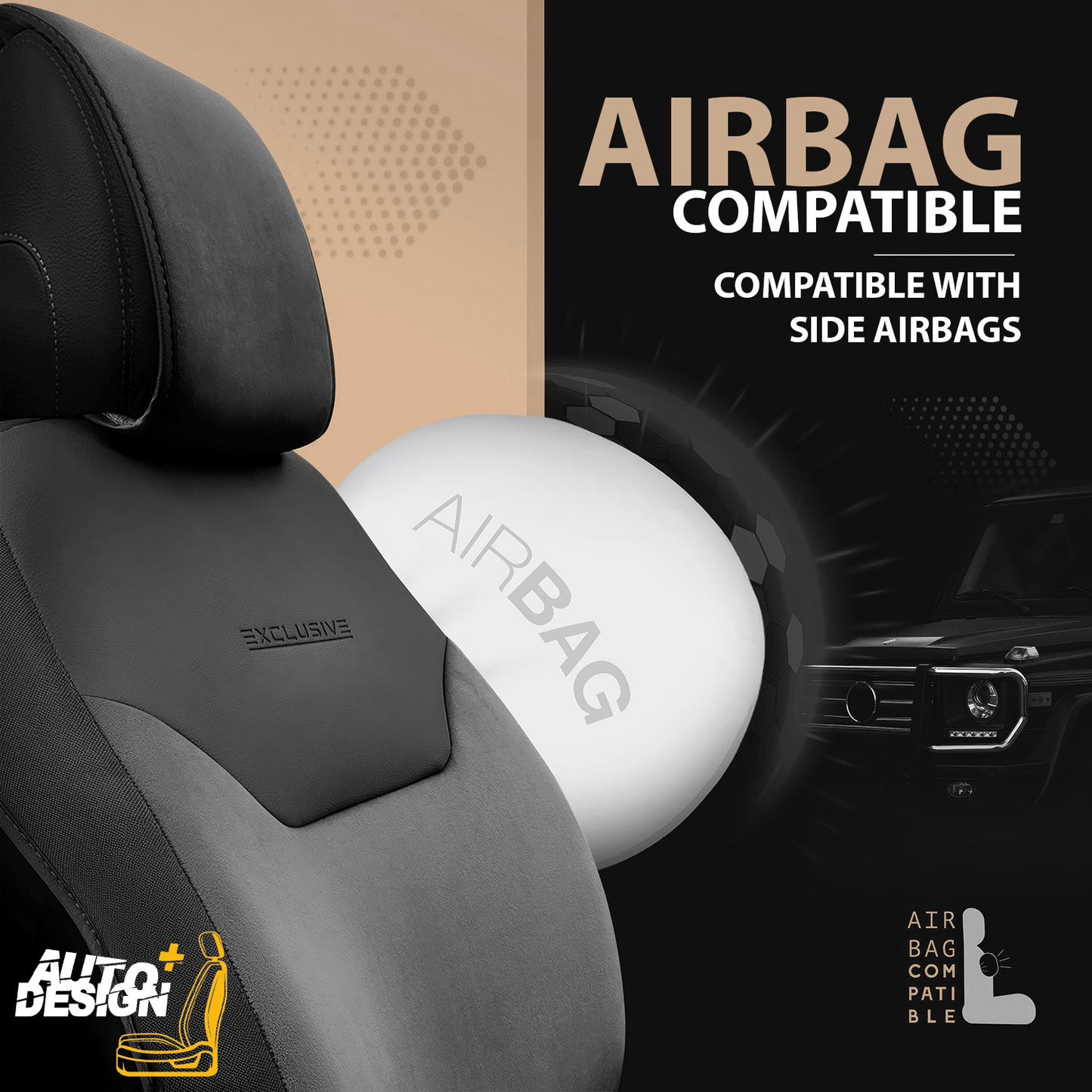 Car Seat Protector Set - Exclusive Linen Series