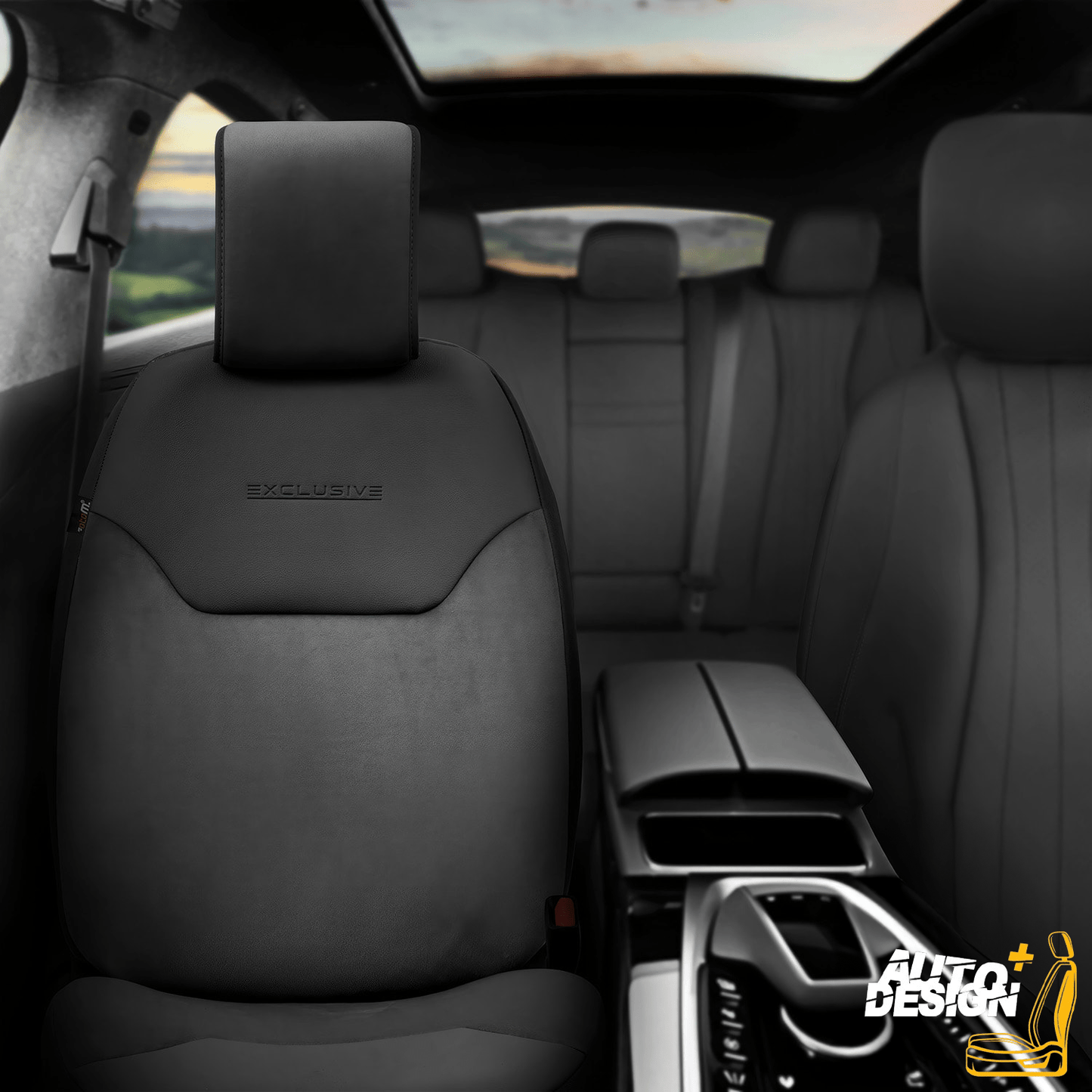 Car Seat Protector Set - Exclusive Linen Series