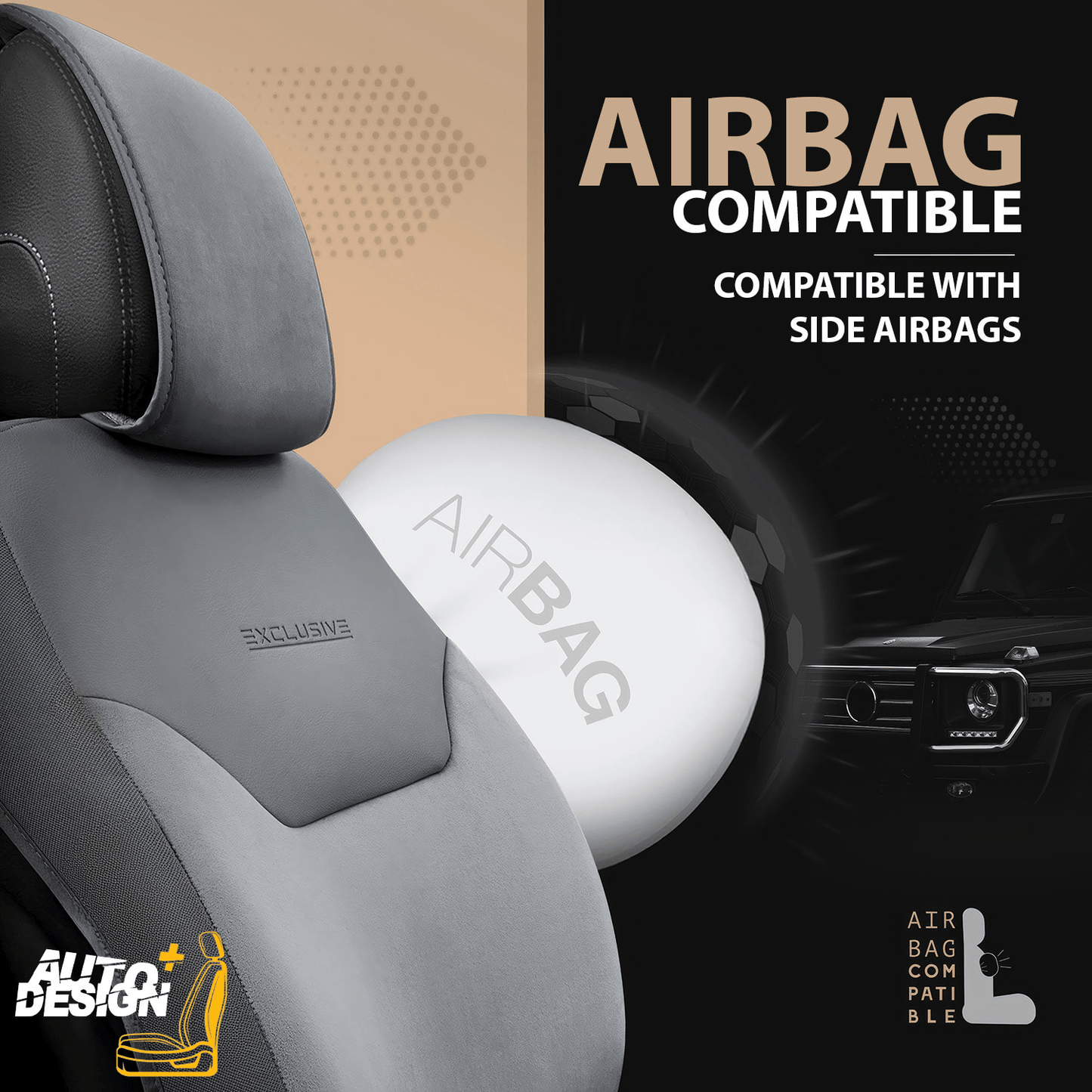 Car Seat Protector Set - Exclusive Linen Series